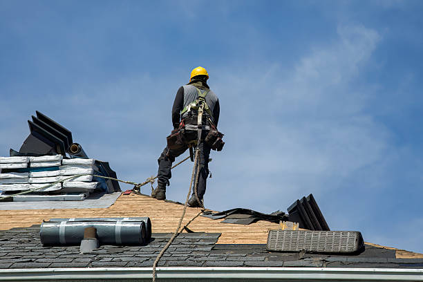 Professional Storm Damage Roof Repair technician working in Pineville, NC